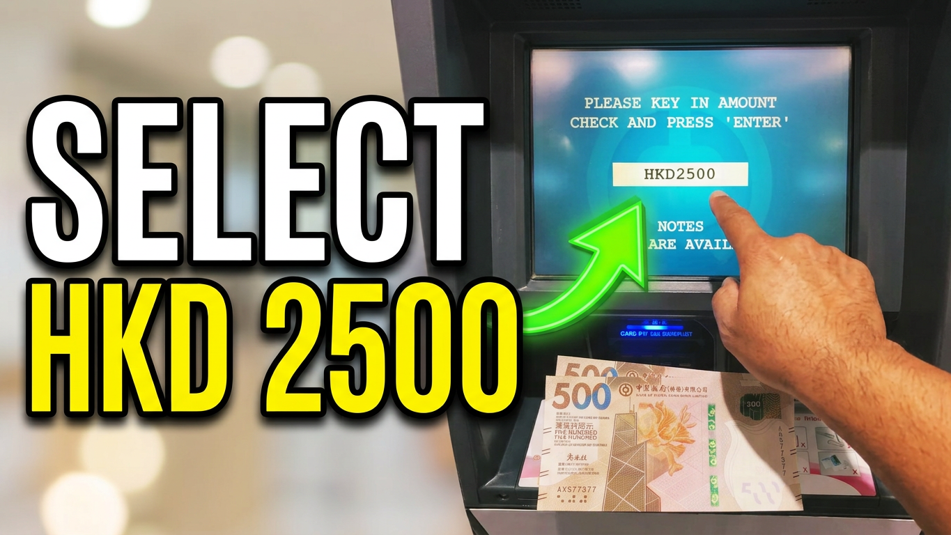 ICBC ATM Cash Withdrawal Tutorial: How to Get $2500 HKD