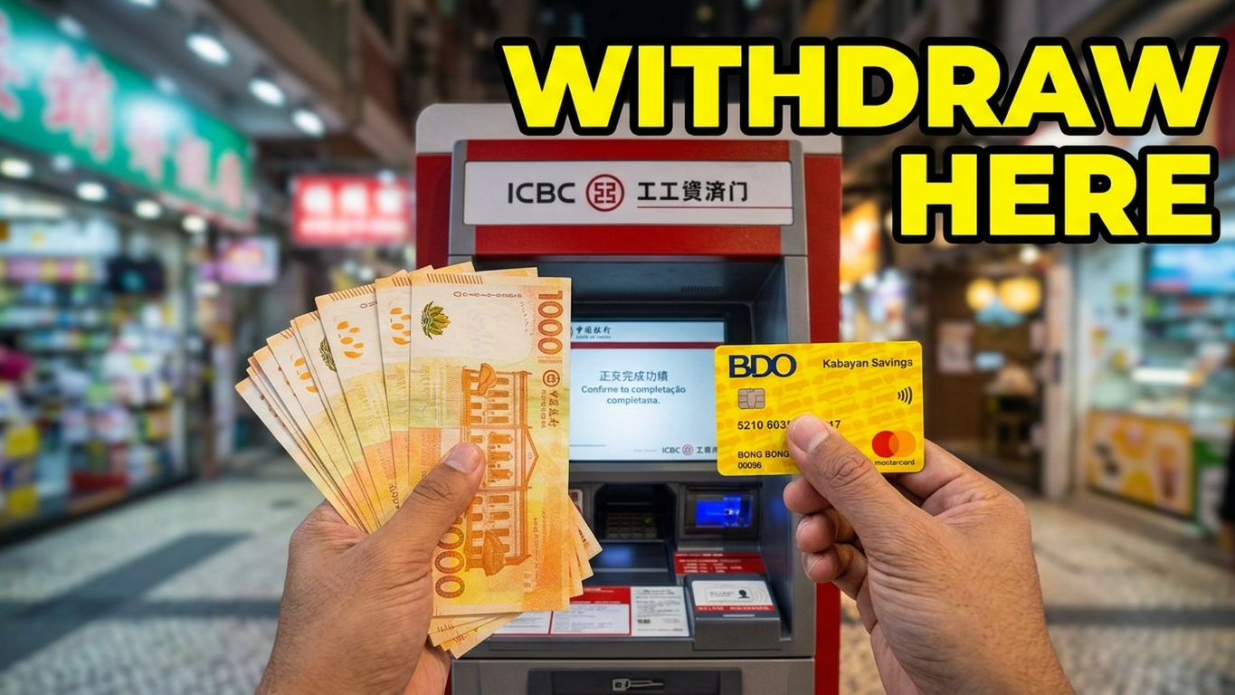 How to Withdraw Money from an International BDO ATM Card via ICBC Bank Macau