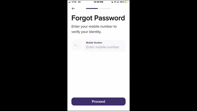 On the main login interface, tap "Having trouble logging in?".
